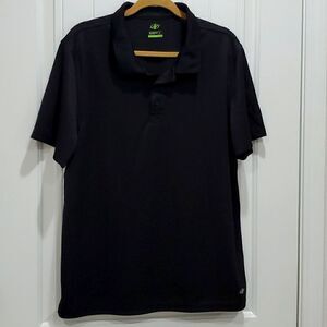 NordicTrack mens black polo, size large